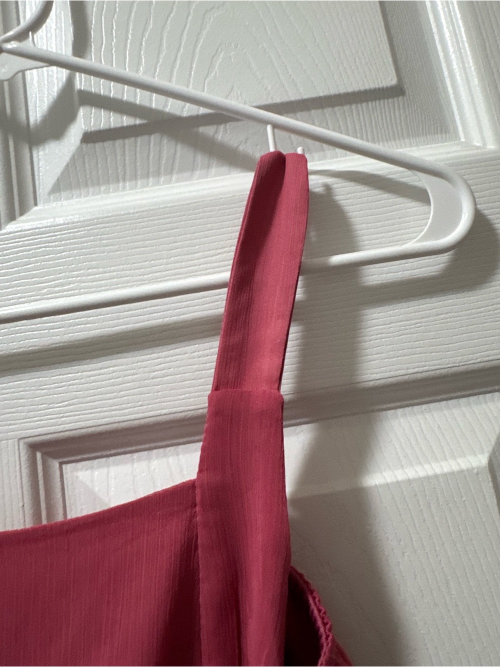 Francesca's Collections Pink Ruffled Strap Top - Picture 5 of 7